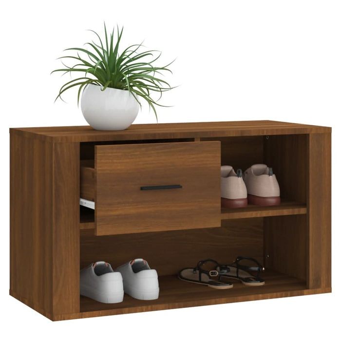 Pantofar, stejar maro, 80x35x45 cm, lemn compozit - WALTI WALTI