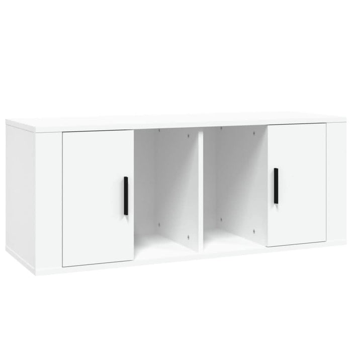 Comodă TV, alb, 100x35x40 cm, lemn prelucrat - WALTI WALTI