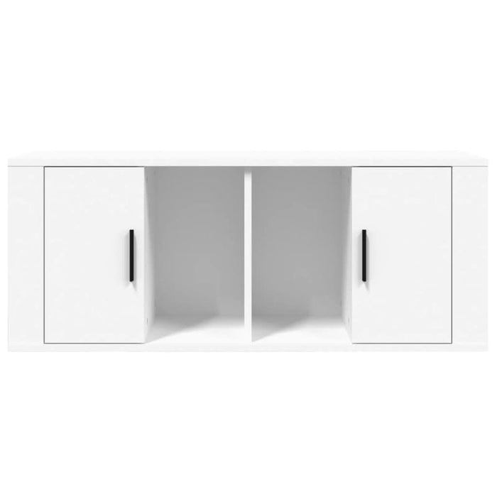 Comodă TV, alb, 100x35x40 cm, lemn prelucrat - WALTI WALTI