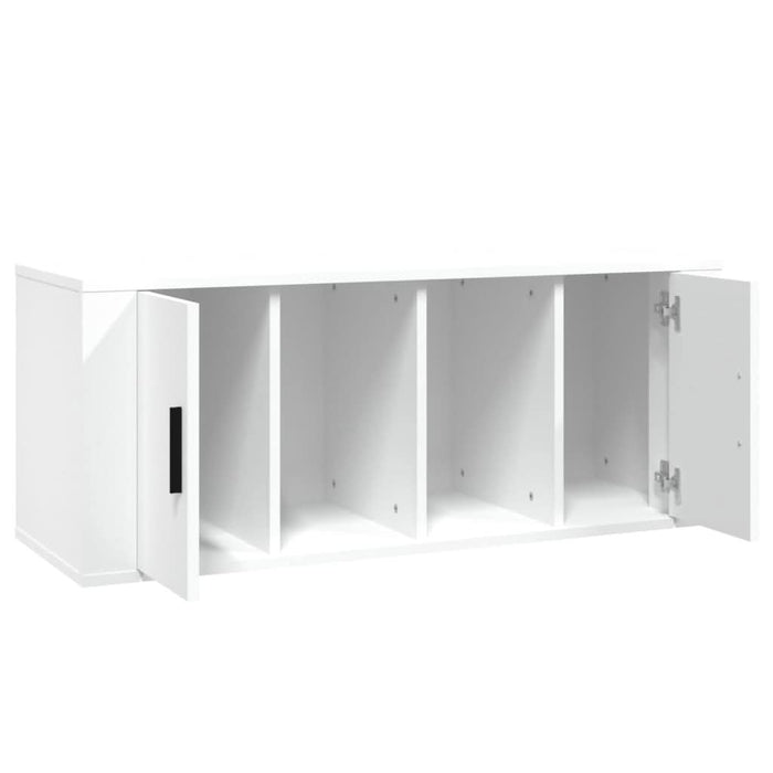 Comodă TV, alb, 100x35x40 cm, lemn prelucrat - WALTI WALTI