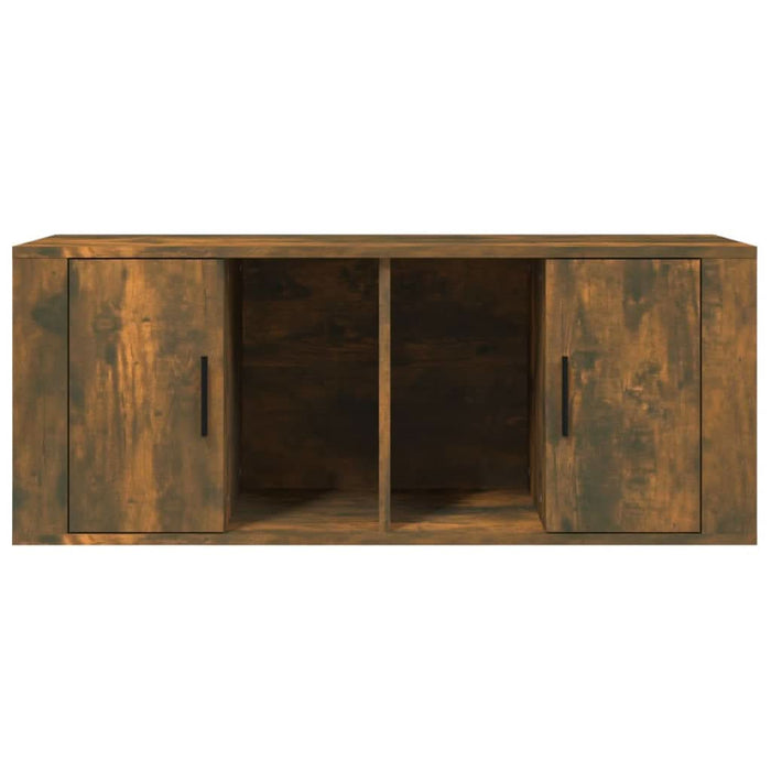 Comodă TV, stejar fumuriu, 100x35x40 cm, lemn prelucrat - WALTI WALTI