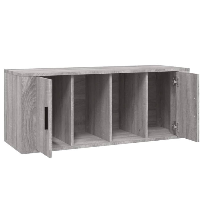 Comodă TV, gri sonoma, 100x35x40 cm, lemn prelucrat - WALTI WALTI