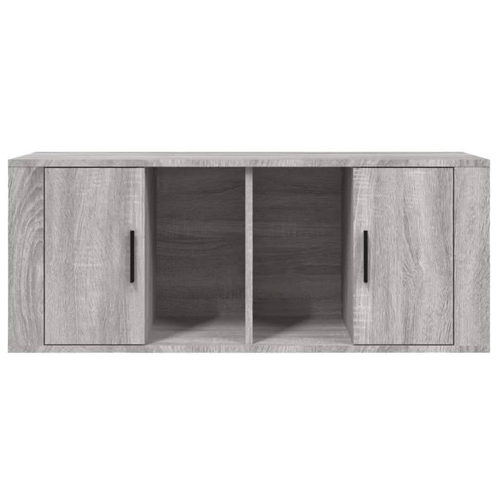 Comodă TV, gri sonoma, 100x35x40 cm, lemn prelucrat - WALTI WALTI