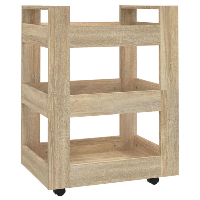 Cărucior de bucătărie stejar sonoma 60x45x80 cm lemn prelucrat - WALTI WALTI