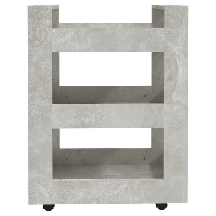Cărucior de bucătărie gri beton 60x45x80 cm lemn prelucrat - WALTI WALTI