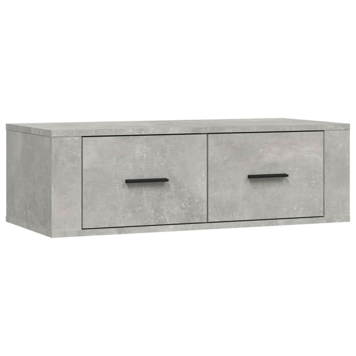 Dulap TV suspendat, gri beton, 80x36x25 cm, lemn compozit - WALTI WALTI