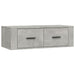 Dulap TV suspendat, gri beton, 80x36x25 cm, lemn compozit - WALTI WALTI