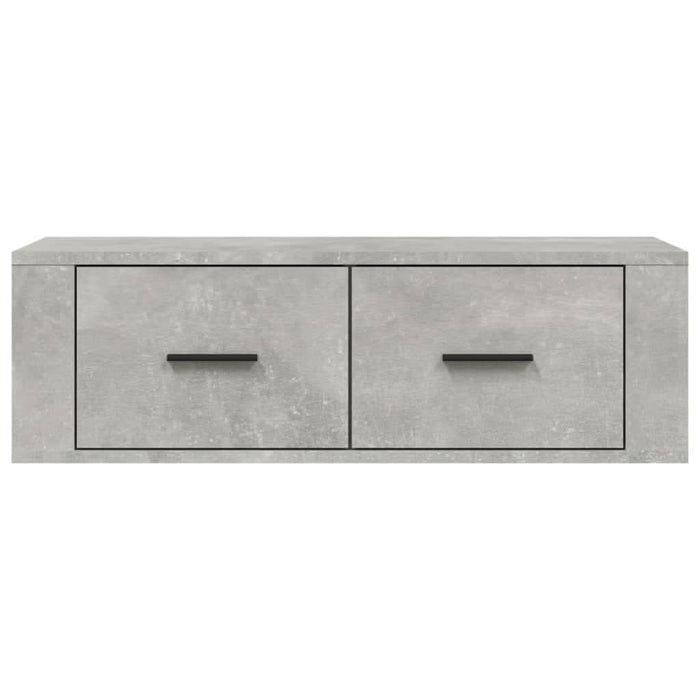 Dulap TV suspendat, gri beton, 80x36x25 cm, lemn compozit - WALTI WALTI