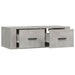 Dulap TV suspendat, gri beton, 80x36x25 cm, lemn compozit - WALTI WALTI