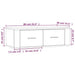Dulap TV suspendat, stejar fumuriu, 80x36x25 cm, lemn compozit - WALTI WALTI