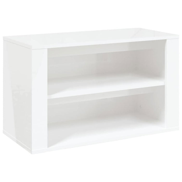 Suport pantofi, alb extralucios, 75x35x45 cm, lemn prelucrat - WALTI WALTI