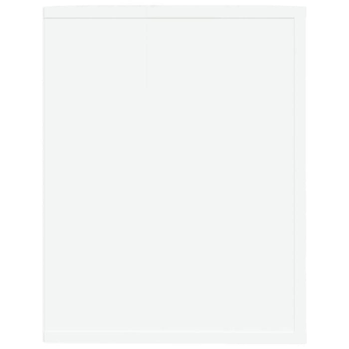 Suport pantofi, alb extralucios, 75x35x45 cm, lemn prelucrat - WALTI WALTI