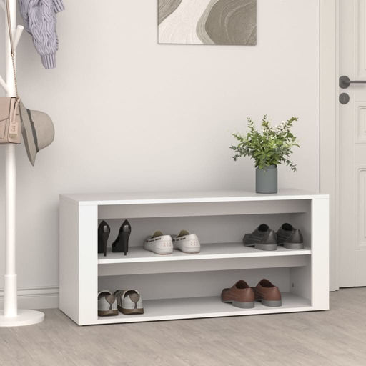 Suport pantofi, alb, 100x35x45 cm, lemn prelucrat - WALTI WALTI