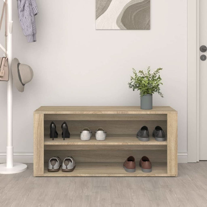 Suport pantofi, stejar sonoma, 100x35x45 cm, lemn prelucrat - WALTI WALTI
