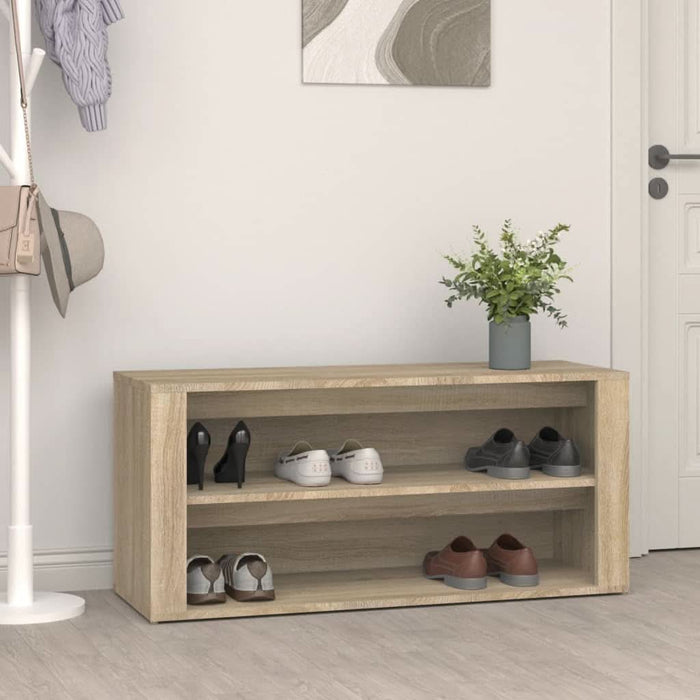 Suport pantofi, stejar sonoma, 100x35x45 cm, lemn prelucrat - WALTI WALTI