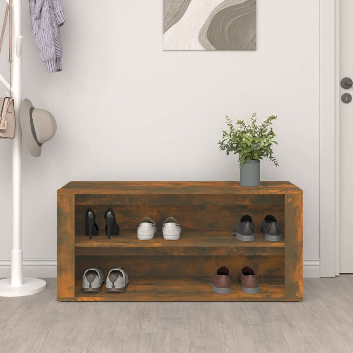 Pantofar, stejar fumuriu, 100x35x45 cm, lemn prelucrat - WALTI WALTI