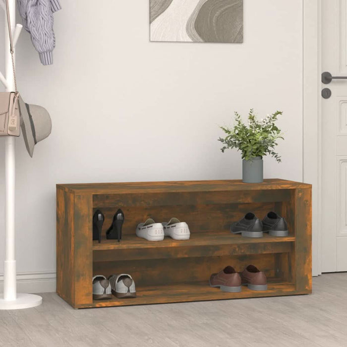 Pantofar, stejar fumuriu, 100x35x45 cm, lemn prelucrat - WALTI WALTI