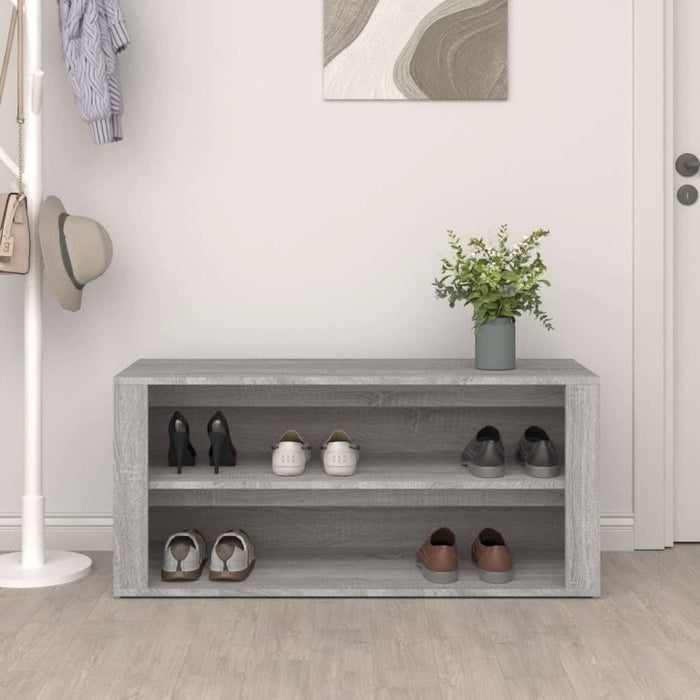 Pantofar, gri sonoma, 100x35x45 cm, lemn prelucrat - WALTI WALTI