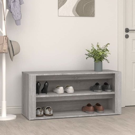 Pantofar, gri sonoma, 100x35x45 cm, lemn prelucrat - WALTI WALTI