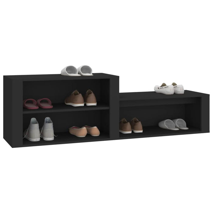 Pantofar, negru, 150x35x45 cm, lemn prelucrat - WALTI WALTI