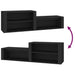 Pantofar, negru, 150x35x45 cm, lemn prelucrat - WALTI WALTI