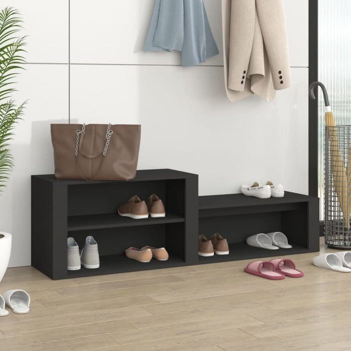 Pantofar, negru, 150x35x45 cm, lemn prelucrat - WALTI WALTI