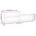 Pantofar, alb extralucios, 150x35x45 cm, lemn prelucrat - WALTI WALTI