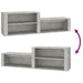 Pantofar, gri beton, 150x35x45 cm, lemn prelucrat - WALTI WALTI