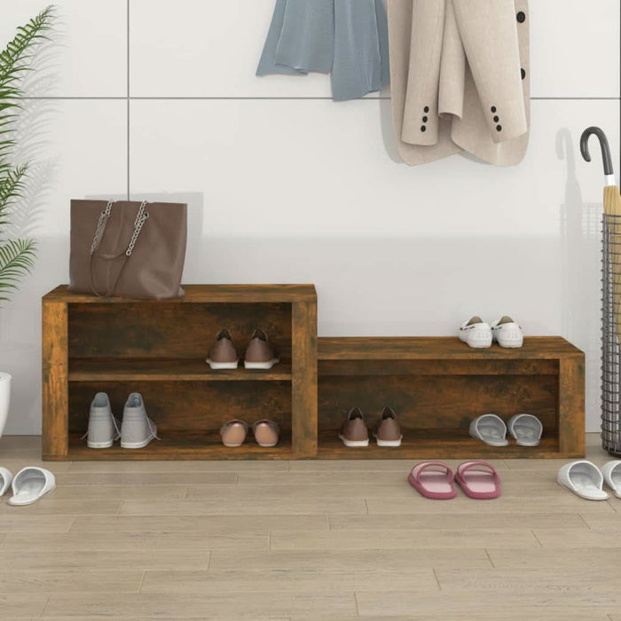 Pantofar, stejar fumuriu, 150x35x45 cm, lemn prelucrat - WALTI WALTI
