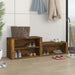 Pantofar, stejar fumuriu, 150x35x45 cm, lemn prelucrat - WALTI WALTI