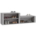Pantofar, gri sonoma, 150x35x45 cm, lemn prelucrat - WALTI WALTI
