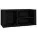 Pantofar, negru, 100x35x45 cm, lemn compozit - WALTI WALTI