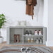 Pantofar, gri beton, 100x35x45 cm, lemn prelucrat - WALTI WALTI