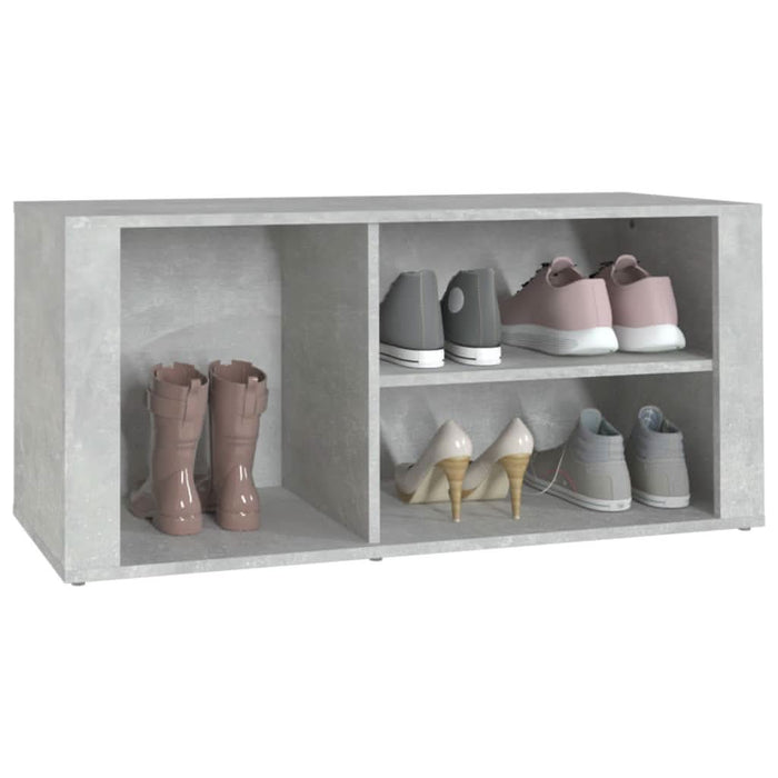 Pantofar, gri beton, 100x35x45 cm, lemn prelucrat - WALTI WALTI