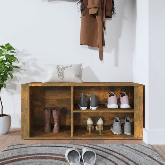 Pantofar, stejar fumuriu, 100x35x45 cm, lemn prelucrat - WALTI WALTI