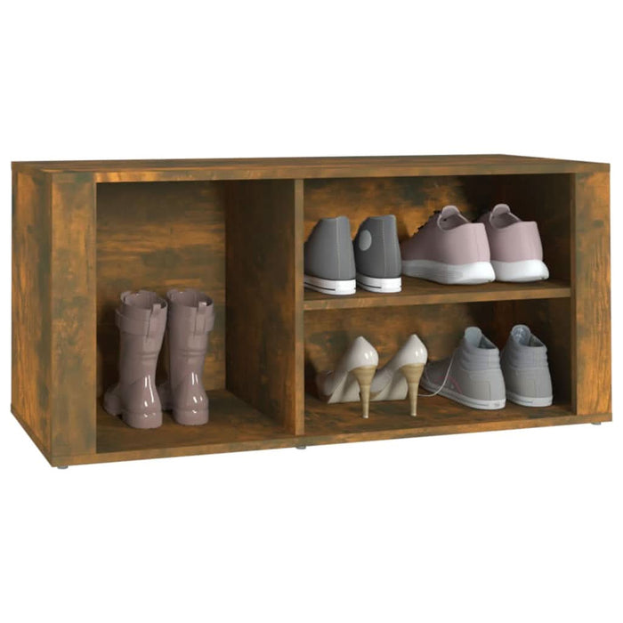 Pantofar, stejar fumuriu, 100x35x45 cm, lemn prelucrat - WALTI WALTI