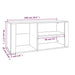 Pantofar, stejar fumuriu, 100x35x45 cm, lemn prelucrat - WALTI WALTI