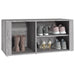 Pantofar, gri sonoma, 100x35x45 cm, lemn prelucrat - WALTI WALTI