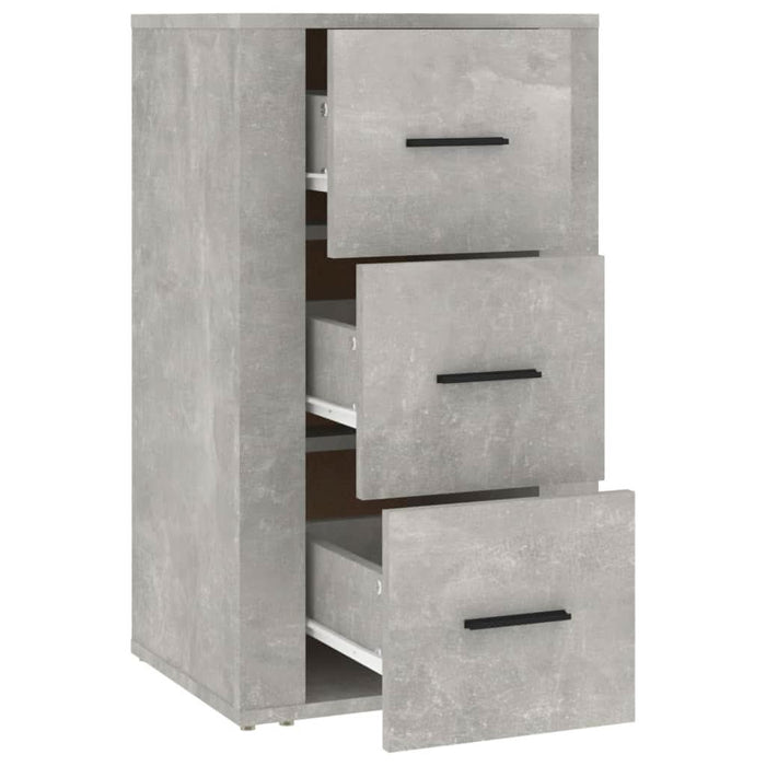 Servantă, gri beton, 40x33x70 cm, lemn prelucrat - WALTI WALTI