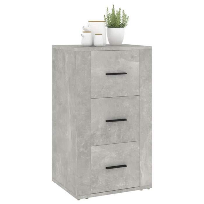 Servantă, gri beton, 40x33x70 cm, lemn prelucrat - WALTI WALTI