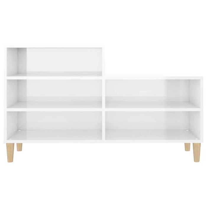 Pantofar, alb extralucios, 102x36x60 cm, lemn compozit - WALTI WALTI