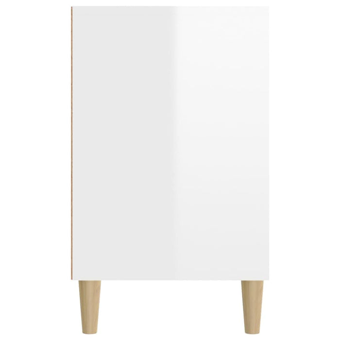 Pantofar, alb extralucios, 102x36x60 cm, lemn compozit - WALTI WALTI