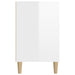Pantofar, alb extralucios, 102x36x60 cm, lemn compozit - WALTI WALTI