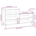 Pantofar, stejar sonoma, 102x36x60 cm, lemn prelucrat - WALTI WALTI