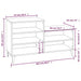 Pantofar, gri beton, 102x36x60 cm, lemn prelucrat - WALTI WALTI