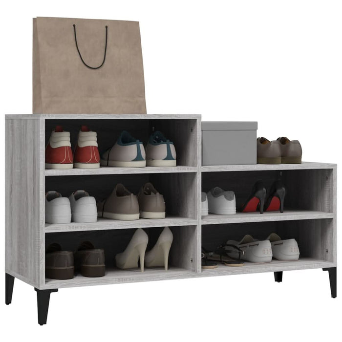 Pantofar, gri sonoma, 102x36x60 cm, lemn prelucrat - WALTI WALTI