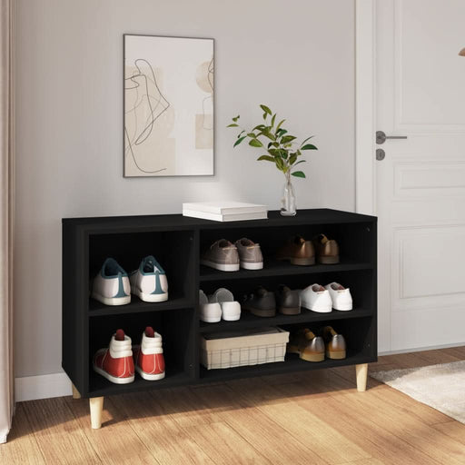 Pantofar, negru, 102x36x60 cm, lemn compozit - WALTI WALTI