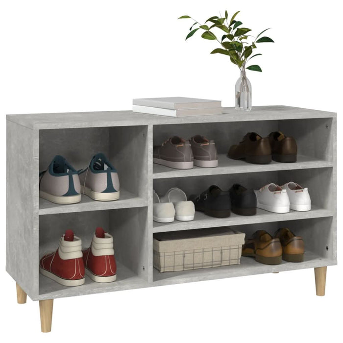 Pantofar, gri beton, 102x36x60 cm, lemn prelucrat - WALTI WALTI
