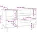 Pantofar, stejar fumuriu, 102x36x60 cm, lemn prelucrat - WALTI WALTI