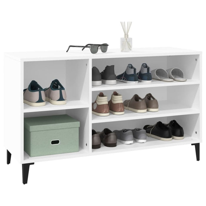 Pantofar, alb, 102x36x60 cm, lemn compozit - WALTI WALTI
